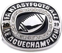 New 2019 Fantasy Football Championship Ring Souvenir Men Fan Gift Drop 6694265