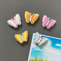 3PCSFridge Magnets 5-10-15pcs size 2.5cm Mixed Colour Resin Butterfly Fridge Magnet Decoration DIY Photo Sticker Cute Home Decor