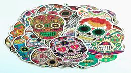 50Pcs-Pack Colourful Skull Halloween Sticker Waterproof Stickers for Bottle Laptops Car Planner Scrapbook Phone Macbook Wardrobe Wall Door Organiser Decal5652894