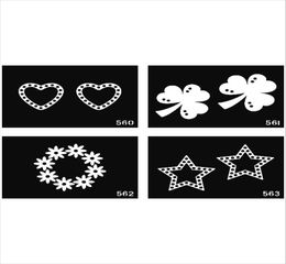 500 sheets mixed designs tattoo Template Stencils for Body art Painting Glitter Tattoo kits5354121