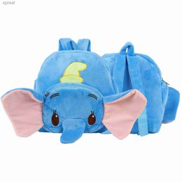 Backpacks Cute monkey elephant childrens mini school bag cute soft plush baby backpack WX