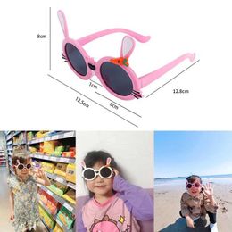 Sunglasses 2021 Children Unisex Cartoon Fruit Flower Carrot Rabbit Ear Sunglasses Outdoor Protection Baby Girls Polarized UV400 Goggles