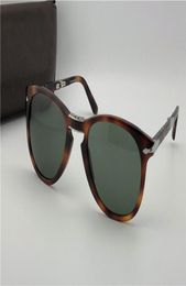 Luxurydesigner sunglasses 714 classic retro pilot folding frame glass lens UV400 protection eyewear with leather case2354559