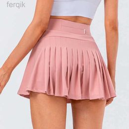 7GES Skirts Skorts Mini Golf/Tennis Pleated Skirt With Shorts Pockets Athletic Skort Womens High Waist Korean Style For School Girl Uniform d240508