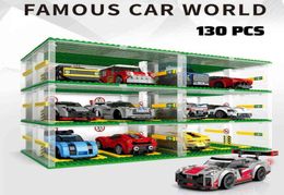 City Speed Champions Sports Cars Garage Model Building Blocks Kits Creative MOC Supercar Racing Parking Lot DIY Bricks Kids Toys A9934821