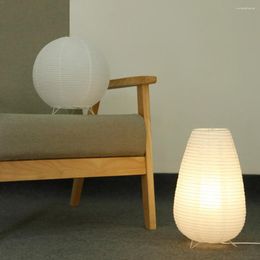 Table Lamps Japanese Style Paper Desk Lamp Nordic Bedroom Home Decoration Beside Night Light