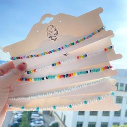 Choker Go2boho Daxi Boho Beads For Women Girls Colourful Strand Short Necklaces Summer Fashion Jewellery Gift Wholesale