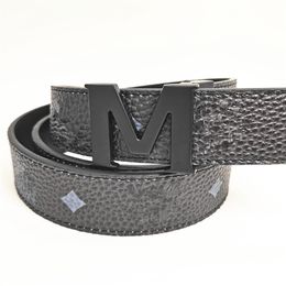 4.0cm wide designer belts for mens women belt ceinture luxe Coloured leather belt covered with brand logo print classic letter M buckle summer shorts corset waist