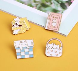 Enamel Armed Lapel Brooches Pin Funny Cartoon Kitten Cat Animal Badge Ins Cute Anime Brooch Exquisite Accessories 1 79ks E37764943