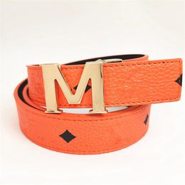 4.0cm wide designer belts for mens women belt ceinture luxe colored leather belt covered with brand logo print body classic letter M buckle shorts corset waist