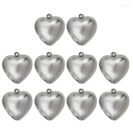 Pendant Necklaces 10Pcs Fashion Heart Charm Dangle Plastic Beads For DIY Keychain Necklace