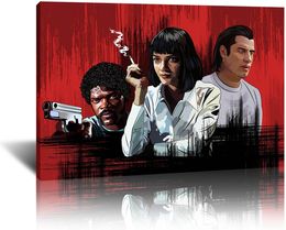 Generisches Pulp Fiction Movie Poster Druck HD Print Poster Dekoration Malerei Ölgemälde Wohnzimmer Home Dekoration Wandkunst