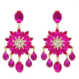 Dangle Earrings Vintage Baroque Style Luxury Crystal Drop For Women Wedding Jewellery Tassel Earring