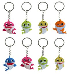 Key Rings Cartoon Shark 5 Keychain Keychains For School Day Birthday Party Supplies Gift Boys Keyrings Bags Keyring Suitable Schoolbag Otbzf