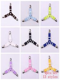 Adjustable Triangle Bed Sheet Clips 4 Pcs Bed Antislip Button Easy Adjustment Buckles Mattress Fastener Holder Grippers YP2024951744