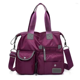 Shoulder Bags Large Tote For Women Fashion Handbag Casual Nylon One-Shoulder Diagonal Bag Multi-Pocket Crossbody