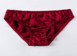 Mulberry Silk Panties Soft Female Underwear Breathable 5pcslot Women Silk Briefs Underwear ship in stock7450165