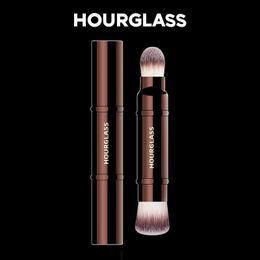 Makeup Brushes Hourglass 15 Brush Remote Double Head Invisible Brush+Loose Powder Soft Fiber Fashion Design Single sided Q240507