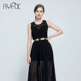 Women Punk Full Metal Mirror skinny Waist Belt 2018 Metallic Gold Plate 3cm Wide Chains Lady ceinture sashes for dresses BL02-2 3127