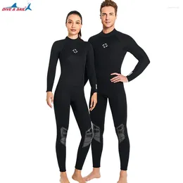 Women's Swimwear Europe And America3mmDiving Suit Men's Long Sleeve One-Piece Warm Diving Plus Size Cold-Proof Snorkelling Surfing Sw