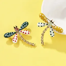 Brooches Japanese And Korean Trendy Fashion Personality Cute Women Versatile Speckled Insect Dragonfly Brooch