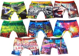 Design Unisex Technical Underwear Graffiti Hip hop Women Men Fitness Quick Dry Cotton Boxers Shorts Sport Short Boxer Underpan5936288