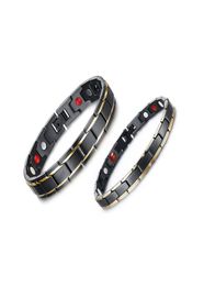 316L Stainless Steel Health Energy Bracelet Men s Titanium Steel Bio Magnetic Therapy Power women039s Bangle For couple Fashion5506634