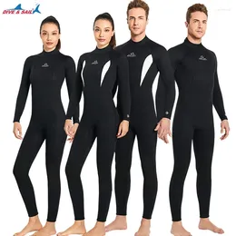 Women's Swimwear 3MMThermal Diving Suit Men's Neoprene Cold-Proof Wet Snorkelling Surfing Winter Swimsuit