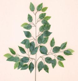 1pc Artificial Ficus Leaf Ginkgo Biloba Plastic Tree Branches Outdoor Handmade Leaves For DIY Party Home Office Decoration9597674