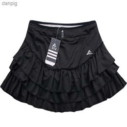 Skirts Quick Dry Sports Tennis Skirt Women Fluffy Cake Fitness Running Clothes Girl Badminton Solid Pleated Workout Skort Y240508