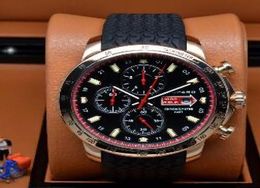Top Brand Swiss 1000 Miglia Chronograph Mens Quartz Sport Watch Rose Gold Grans Turismos GTS XLS Rubber Mans Luxury Stainless Wris9347620