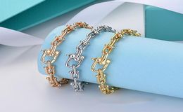 Tanys designer home Savi the same U - shaped high quality bracelet lock chain metal texture horseshoe gifts With original packaging7572323