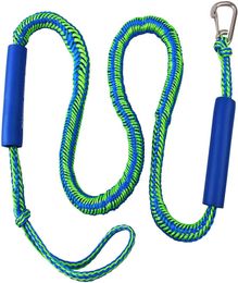 Fishing PWC Bungee Dock Lines Stretchable2 Pack Bungee Cord with 316 Stainless Steel Clip Foam Float Docking Rope Mooring Boat R2100828