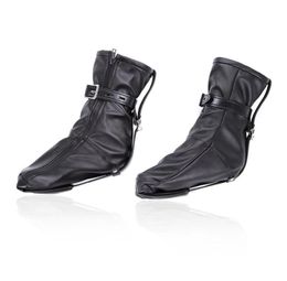 BDSM Bondage Soft PU Leather Padded Boot Booties Feet Restraint Socks Female Foot Fetish Ankle Cuffs SM Legcuffs Y2006165105661