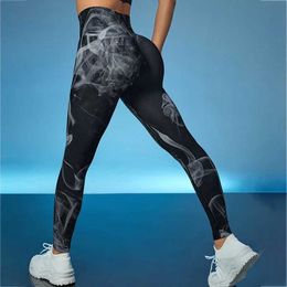 Women's Leggings 3D Printed Leggings Women Seamless Slim Leggings High Walst Hip Liftting Elastic Skinny Gym Outdoor Running Tights Y240508