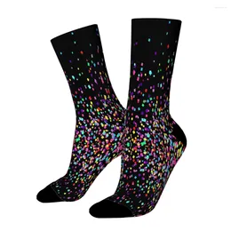 Men's Socks Confetti Airburst Straight Male Mens Women Spring Stockings Polyester Printed