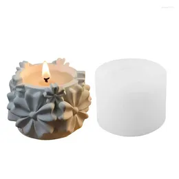 Candle Holders Flower Holder Mould Silicone Jar DIY Resin Unique Vintage For Living Room Bedroom Home Decors