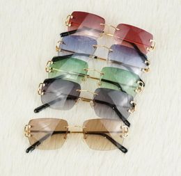 Rimless Pilot Style Sunglasses for Men Women Colourful Choice for Summer Luxury Glasses Super Quality Wholesale Frames erAghAERH6825985
