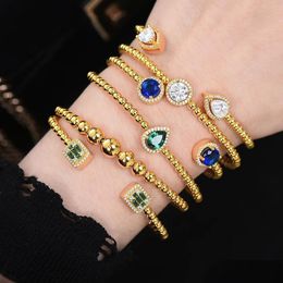 Bangle Bangles Missvikki European Mix Match Mtiple Styles Bracelets Trendy Stackable For Women Jewelry Rotating Beads High Quality S Dh7Hq