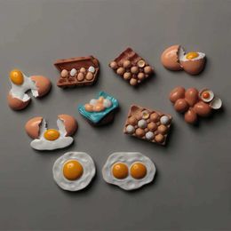 3PCSFridge Magnets Egg lotus bag eggs 3D fridge magnet refrigerator paste paste simulation food stick refrigerator stick