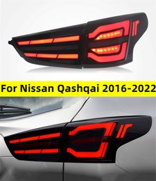 LED Taillight For Qashqai 20 16-20 22 DRL Running Signal Brake Reversing Parking Tail Light Assembly