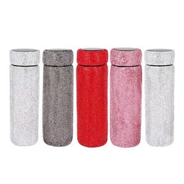 Thermos Cup Tumblers Stainless Steel Diamond Mug Outdoor Portable Water Bottles Valentine's Day Gift 500Ml