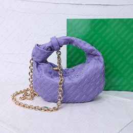 Brand Designer Woven Tote Bags Mini Jodie Real Leather Knotted Bag Satchel Cloud Bag Dumplings Knitting Handbag Cowhide Crossbody Bags Chain Shoulder Bag Clutch Bag