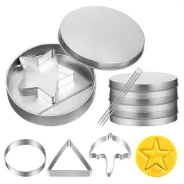 Decorative Figurines Sugar Cookie Mould Fondant Stamper Candy Dalgona Game Cutters Pentagram