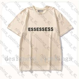 ESS Designer Fashion Mens T Shirts Chest Letter Laminated Print Short Shirt Sleeve Street Loose Casual T-Shirt Cotton Tops Men Tshirt Essentialsclothing Shirt 684