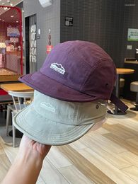 Ball Caps Couple's Short Brim Quick-Drying Baseball Cap Women's Soft Five-Piece Sun Hat Outdoor Thin Peaked For Men