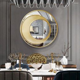 Decorative Figurines Nordic Light Luxury Wall Decoration Restaurant Pendant Porch Mirror Hanging Soft