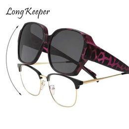 Sunglasses Polarised Sunglasses for Women Fashion Brand Designer Retro Leopard Sunglasses for Men Anti glare Myopia Eye Mask for Women Uv400 J240508