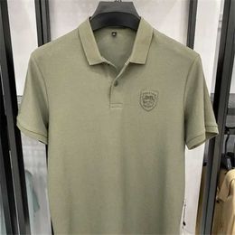 T-Shirts 2024 golf wear new Mens golf clothLapel collar Sports High-Quality Loose Elastic polos Golf Shirts men 2024 Golf wear men J240506