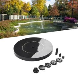 Garden Decorations Solar Fountain 2.5W With Panel Pond Pump 6 Nozzles Bird Bath Camping Pool Accessories Swimming